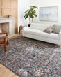 Cassandra CSN-03 Charcoal/Rust Area Rug