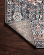 Cassandra CSN-03 Charcoal/Rust Area Rug