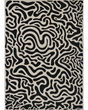 Castille Graffiti Black/White 5'3"x7'6" Area Rug