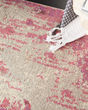 Celestial CES02 Ivory/Pink Area Rug