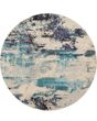 Celestial CES02 Ivory/Teal Blue Area Rug