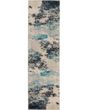 Celestial CES02 Ivory/Teal Blue Area Rug