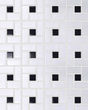 Circuit White w/black Pinwheel Matte Tile