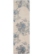 Ck005 Enchanting ECH01 Ivory/Grey/Blue Area Rug