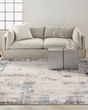 CK022 Infinity IFN06 Ivory Grey Blue Area Rug