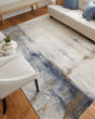 Clio 39LXF Ivory/Blue/Brown Rug