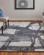 Coda 8927F Black/White Area Rug