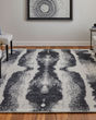 Coda 8930F Black/White Area Rug