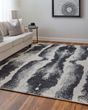 Coda 8930F Black/White Area Rug