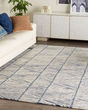 Colorado CLR01 White Blue Area Rug