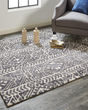 Colton 8627F Gray/Black/Ivory Area Rug