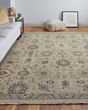 Corbitt 0613F Tan/Blue/Gold Area Rug