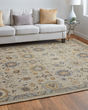 Corbitt 0613F Tan/Blue/Gold Area Rug