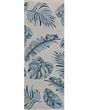 Cove Ivory/Blue Leaves Area Rug