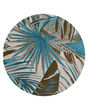 Cove Ivory/Teal Palms Area Rug