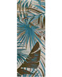 Cove Ivory/Teal Palms Area Rug