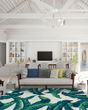 Covington Palm Leaves Green Area Rug