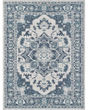 Dahlia 1401 Ivory/Blue Medallion Area Rug