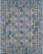 Dahlia 1402 Blue Mosaic Area Rug