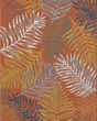 Dahlia 1405 Blue/Rust Palms Area Rug