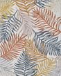 Dahlia 1405 Blue/Rust Palms Area Rug