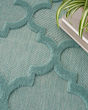 Easy Care NES01 Aqua/Teal Area Rug