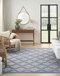 Easy Care NES01 Denim Blue Area Rug