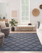 Easy Care NES01 Navy Blue Area Rug