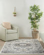 Elation ETN09 Ivory Grey Area Rug