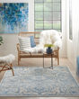 Elation ETN10 Ivory Blue Area Rug