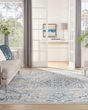 Elation ETN10 Ivory Blue Area Rug