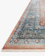 Elise ELI-01 Coral/Blue Area Rug