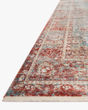 Elise ELI-04 Sky/Red Area Rug