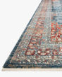 Elise ELI-05 Navy/Red Area Rug