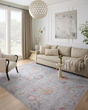 Elysium ELY-04 Silver/Multi Area Rug