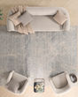 Exhale EXL02 Ivory Grey Area Rug