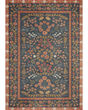 Fiore FIO-01 Navy/Rust Area Rug