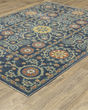 Francesca fr11b Blue/Rust Area Rug