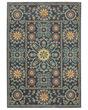 Francesca fr11b Blue/Rust Area Rug