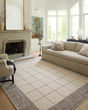 Francis FRA-02 Cream/Black Area Rug