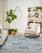 Garden Oasis GOA01 Blue Area Rug