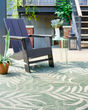 Garden Oasis GOA01 Green Ivory Area Rug