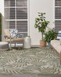 Garden Oasis GOA01 Ivory Green Area Rug