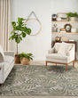 Garden Oasis GOA01 Ivory Green Area Rug