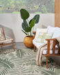 Garden Oasis GOA02 Ivory Green Area Rug