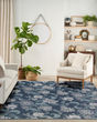 Garden Oasis GOA03 Navy Area Rug