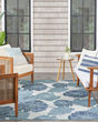 Garden Oasis GOA04 Blue Area Rug