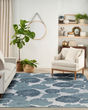 Garden Oasis GOA04 Blue Area Rug