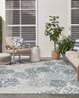 Garden Oasis GOA05 Blue Area Rug