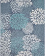 Garden Oasis GOA06 Navy Area Rug